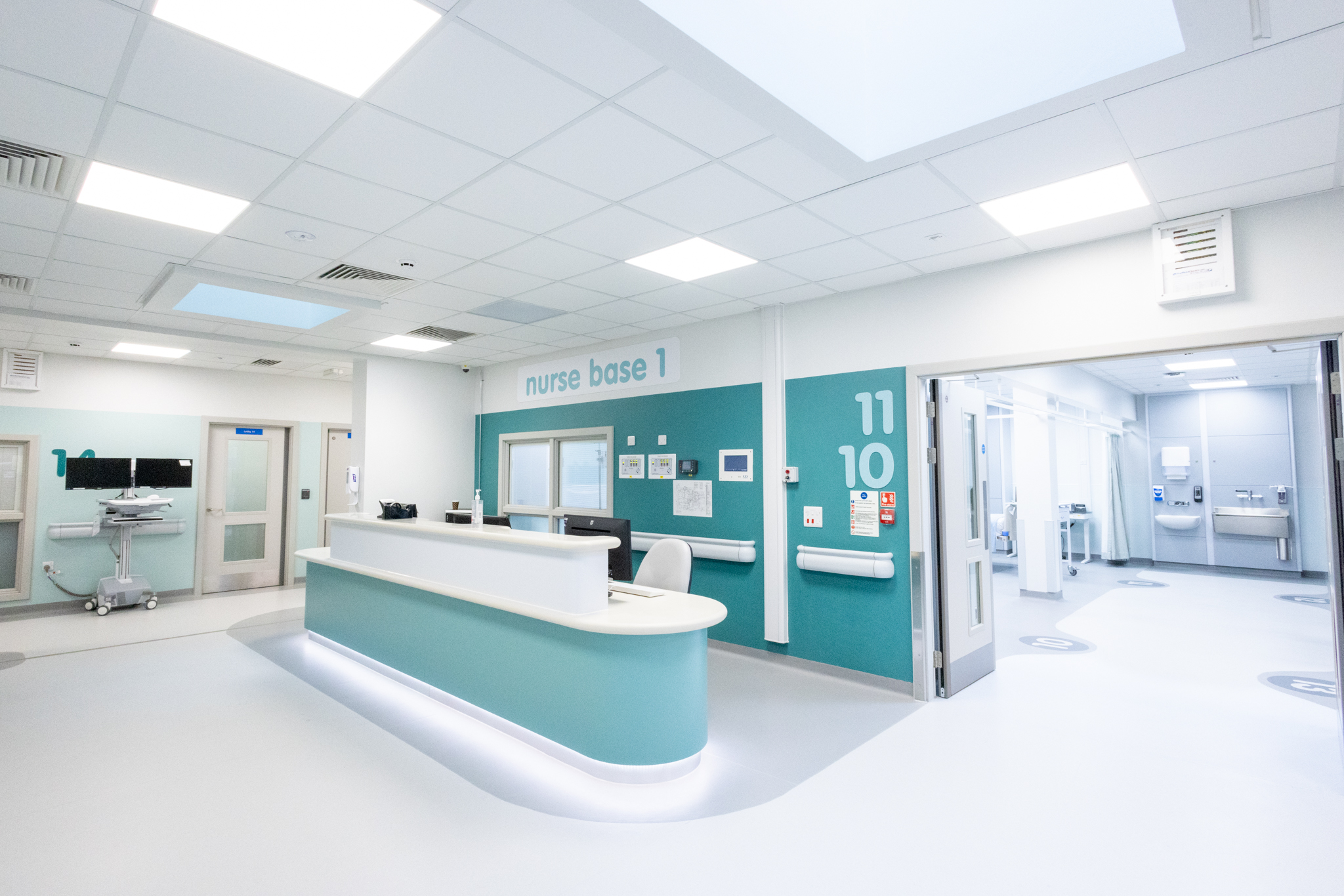 A part of the ICU at Barnsley Hospital